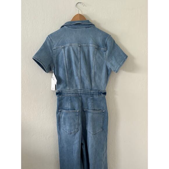 NWT Anthropologie Good American Fit for Success Denim Jumpsuit Size M - Picture 12 of 13